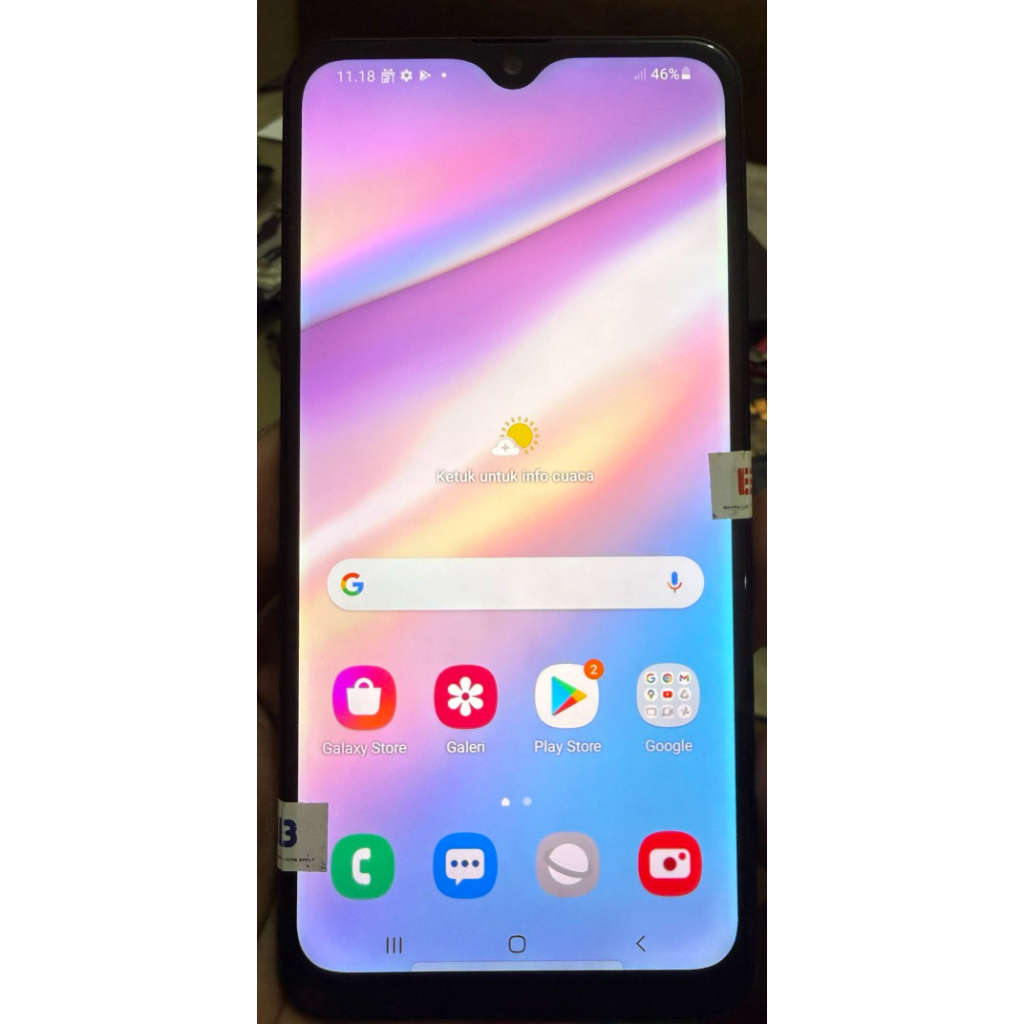 Lcd touchscreen+frame samsung A10S original copotan