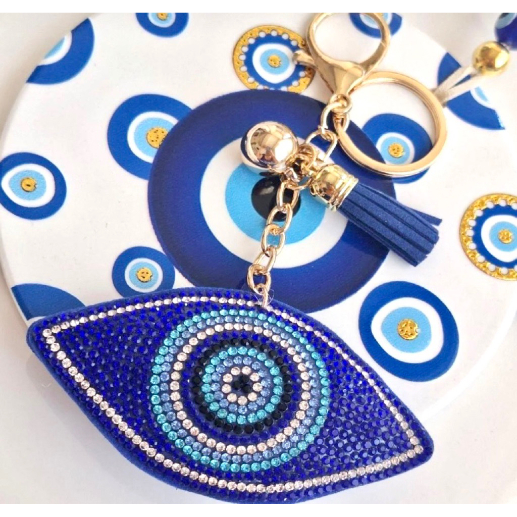 NEW!!! Souvenir Turki Charm Bag Gantungan Kunci Nazar Evil Eye Premium Original Turki