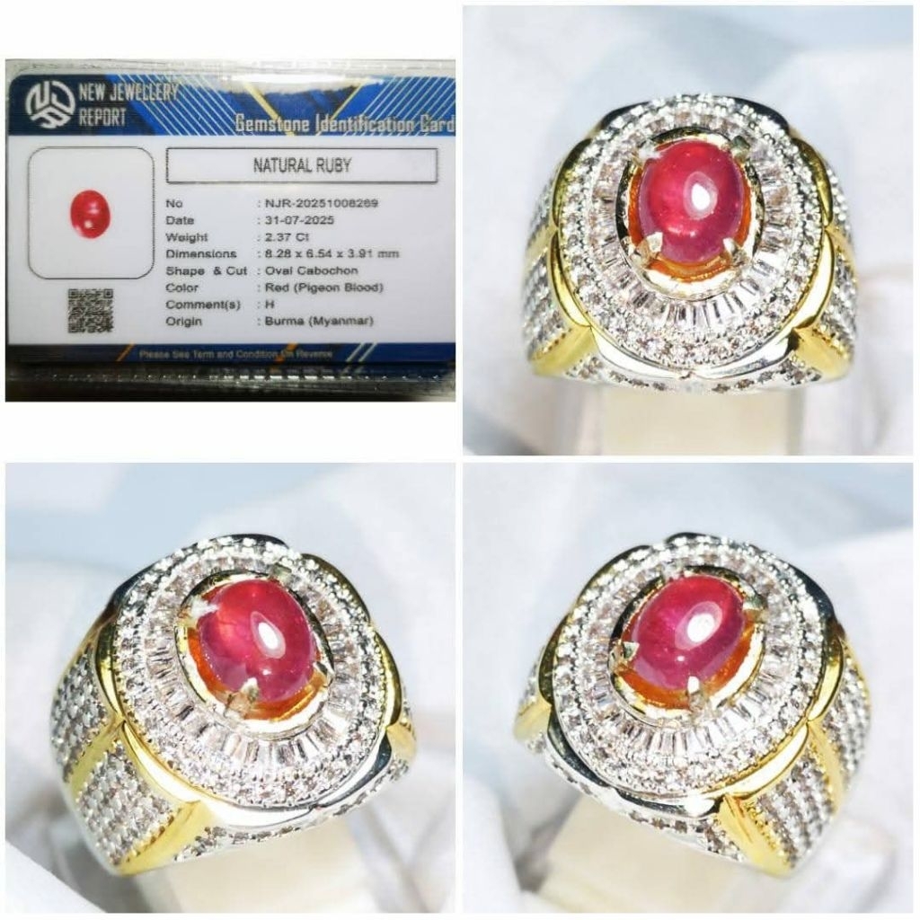 Batu Ruby Original Burma berSertifikat