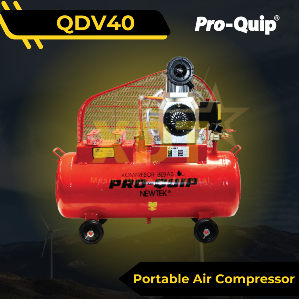 ProQuip QDV40 Mesin Kompresor Udara Angin Air Compressor 8.0 Bar 1/4 HP Portable Air Compressor PROQ