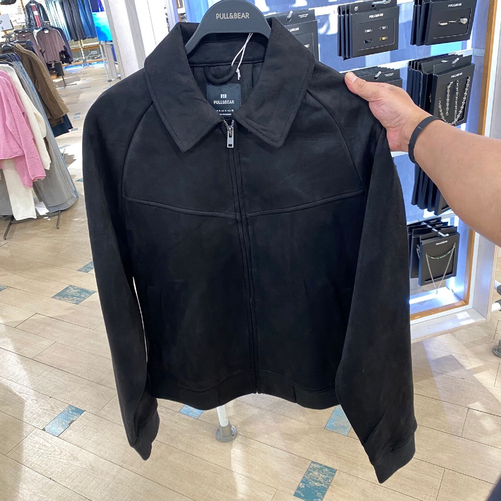 Jastipp. Jacket Suede Zipper Pull&Bear (Man)