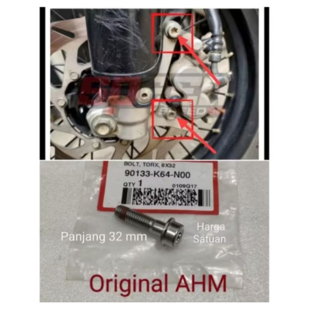 Baut Kaliper Depan Original Honda CRF150L