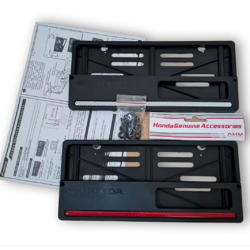 dudukan plat nomor cover plat nomor ahm original plat nomor motor universal ori ahm plat nomor ori h