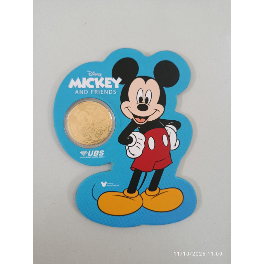 logam mulia UBS mickey 0,1 gram