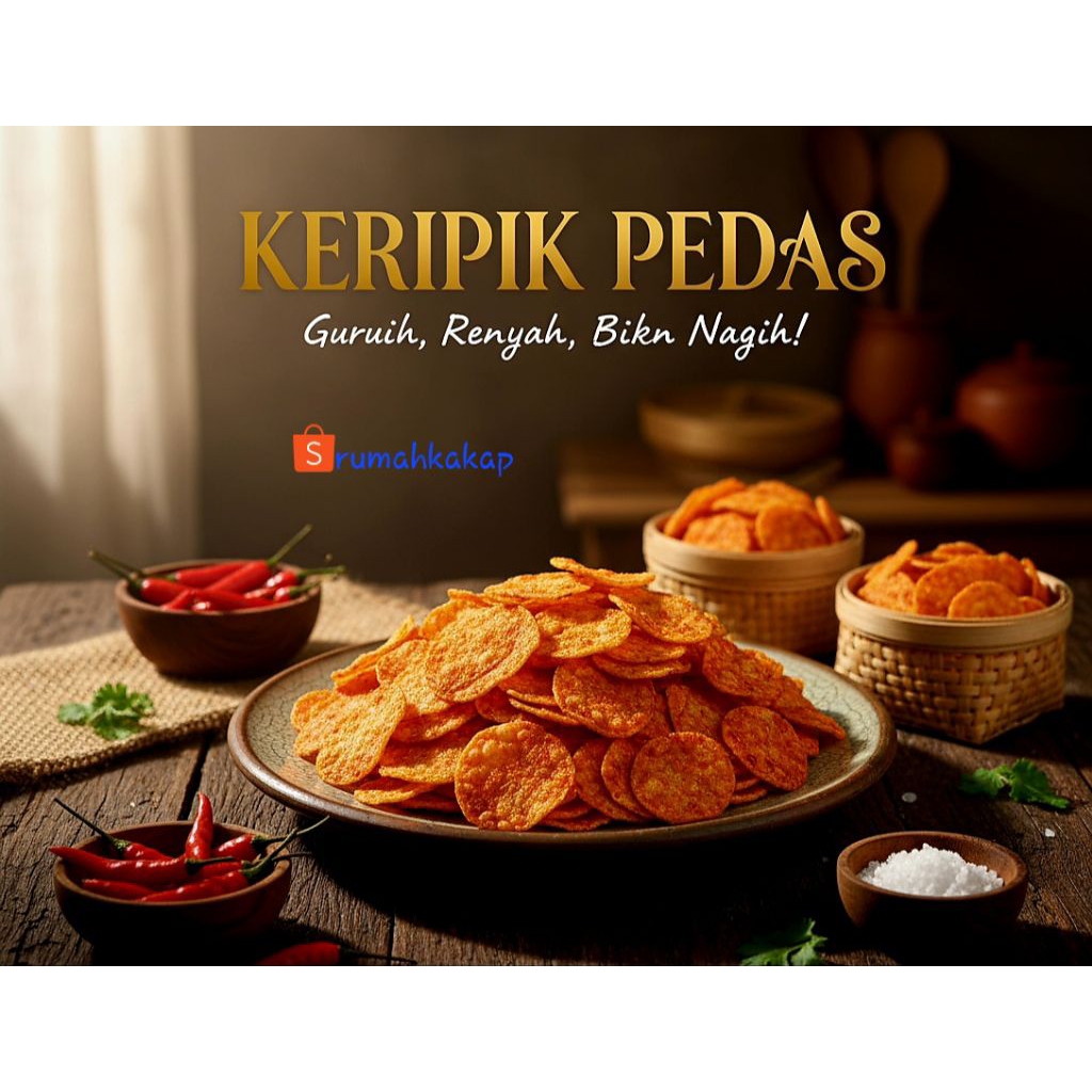 Opak koin pedas daun jeruk 1kg