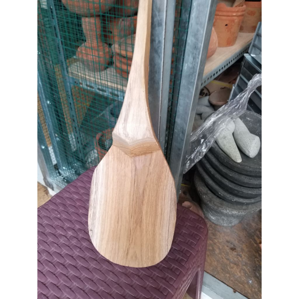 akeul centong nasi besar kayu jati