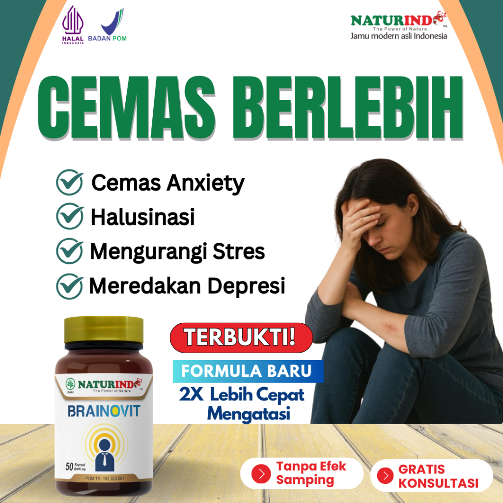 Obat Stres Cemas Berlebihan Herbal Alami Obat Penenang Depresi Anxiety Anti Depresan