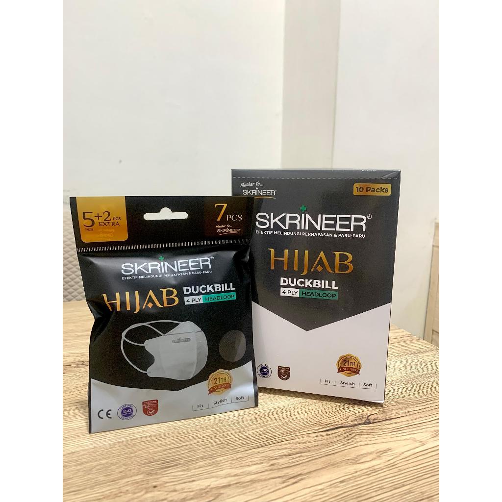 Masker Hijab Duckbil 4Ply Black