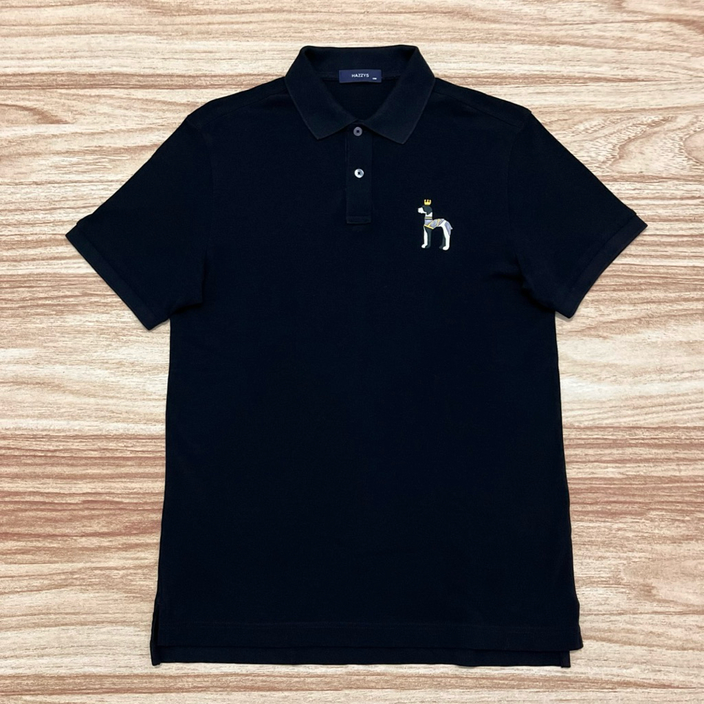 Polo Shirt HAZZYS Big Logo Black (L)