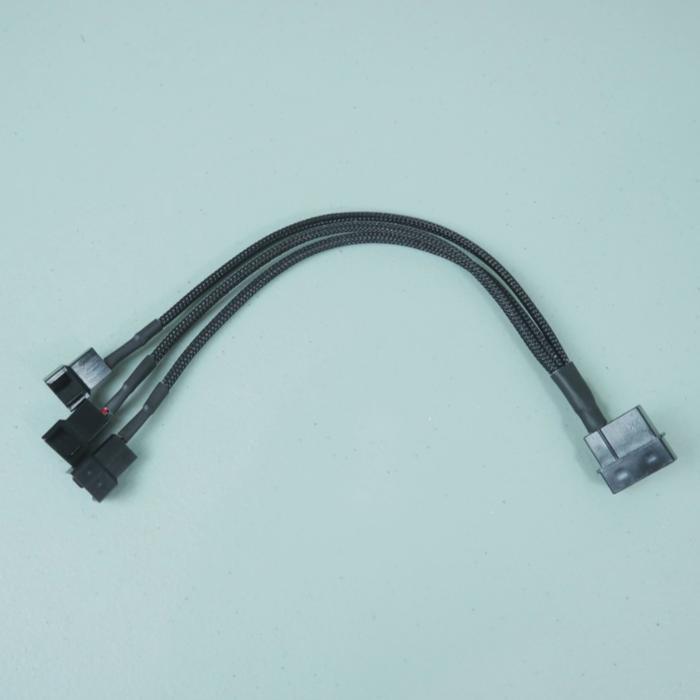 Fan Splitter/ Hub 6pin Female PCIe to 3x 4pin Fan Connector - Molex