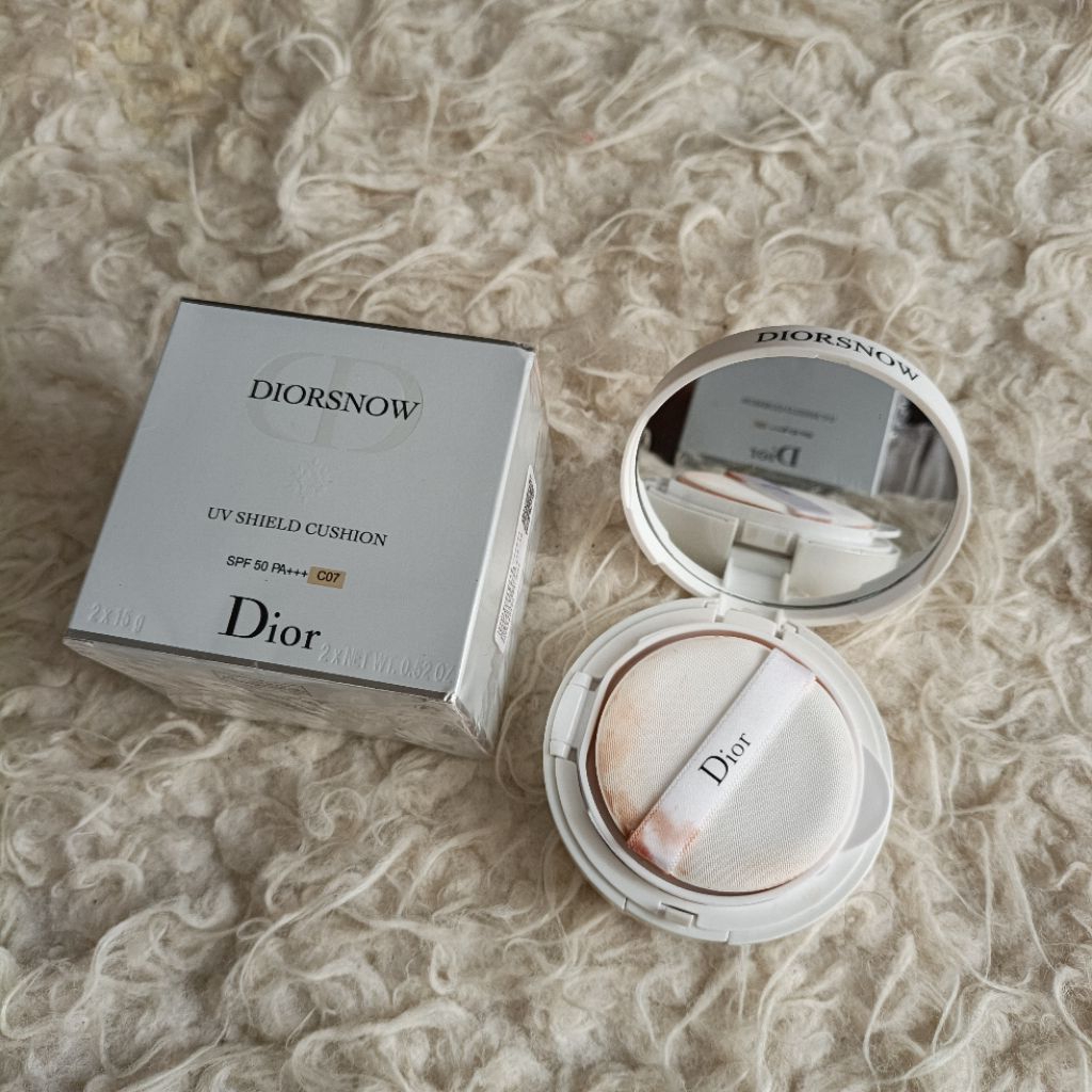 Dior snow uv shield cushion original shade 007 spf 50 pa+++ 2x15gr new bukan preloved seken second b