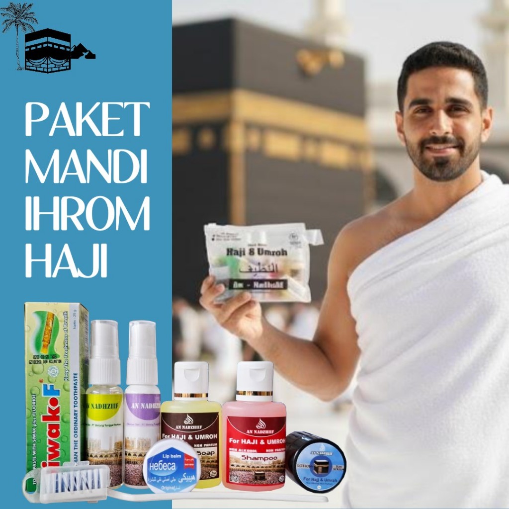 THM Paket Mandi Haji Umroh An Nadzhiif 35ml  FREE SIKAT GIGI– Set Perlengkapan Ihram Travel Non Parf