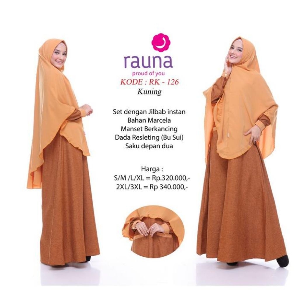 GAMIS RAUNA - RAUNA KATUN 126 KUNING