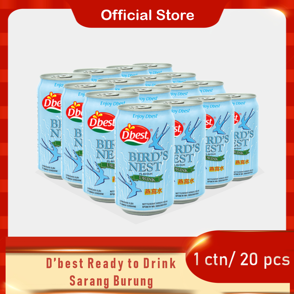 D'best Minuman Kaleng Sarang Burung Walet 320 ml (1 Karton)