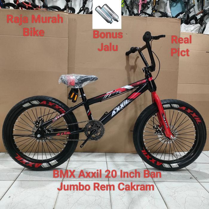 Sepeda BMX 20 Inch Axxil Ban Jumbo Rem Cakram Sepeda Anak Laki Laki BMX Axxil 20 Inch Rem Disc Brake