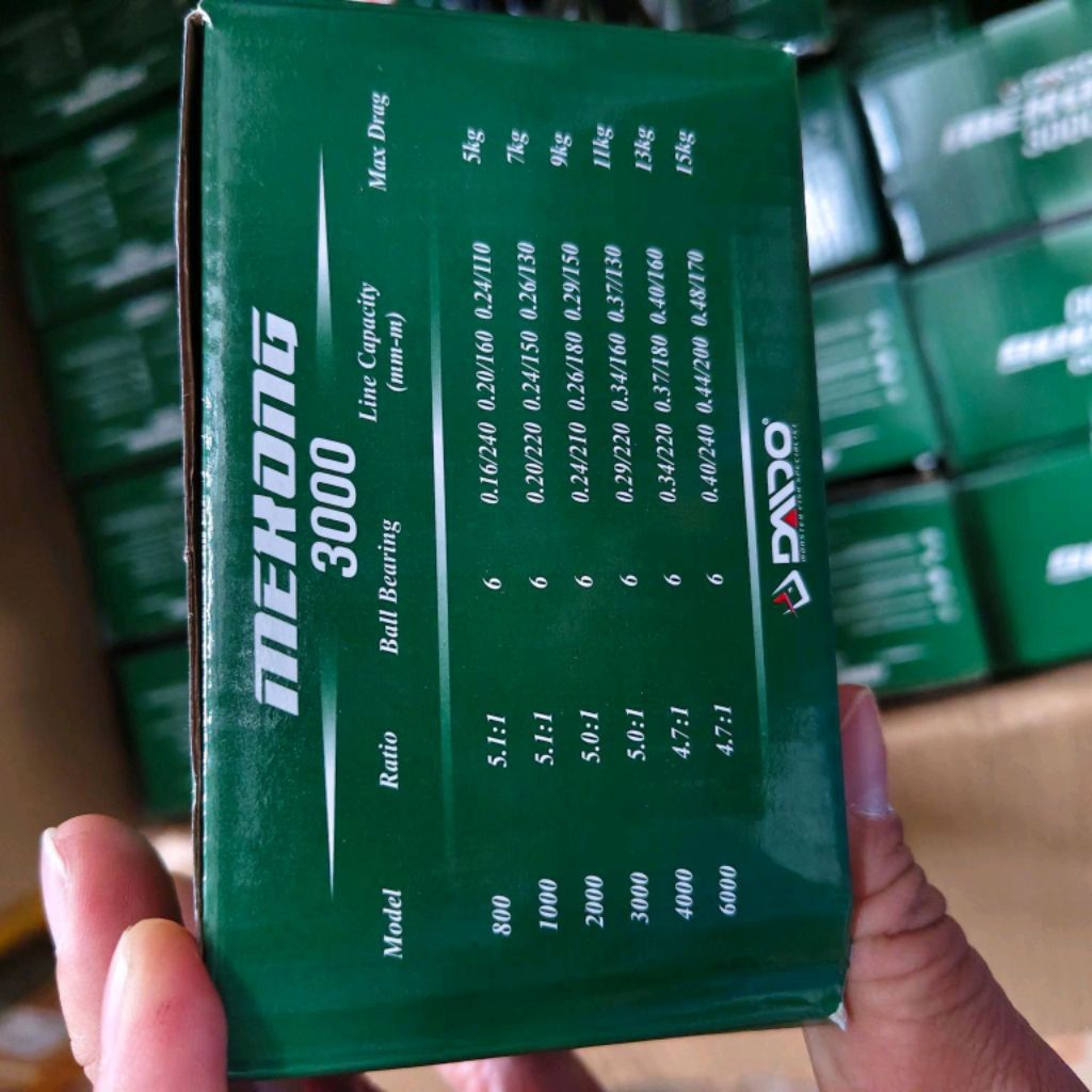reel pancing daido mekong 3000 reel kolam bagus