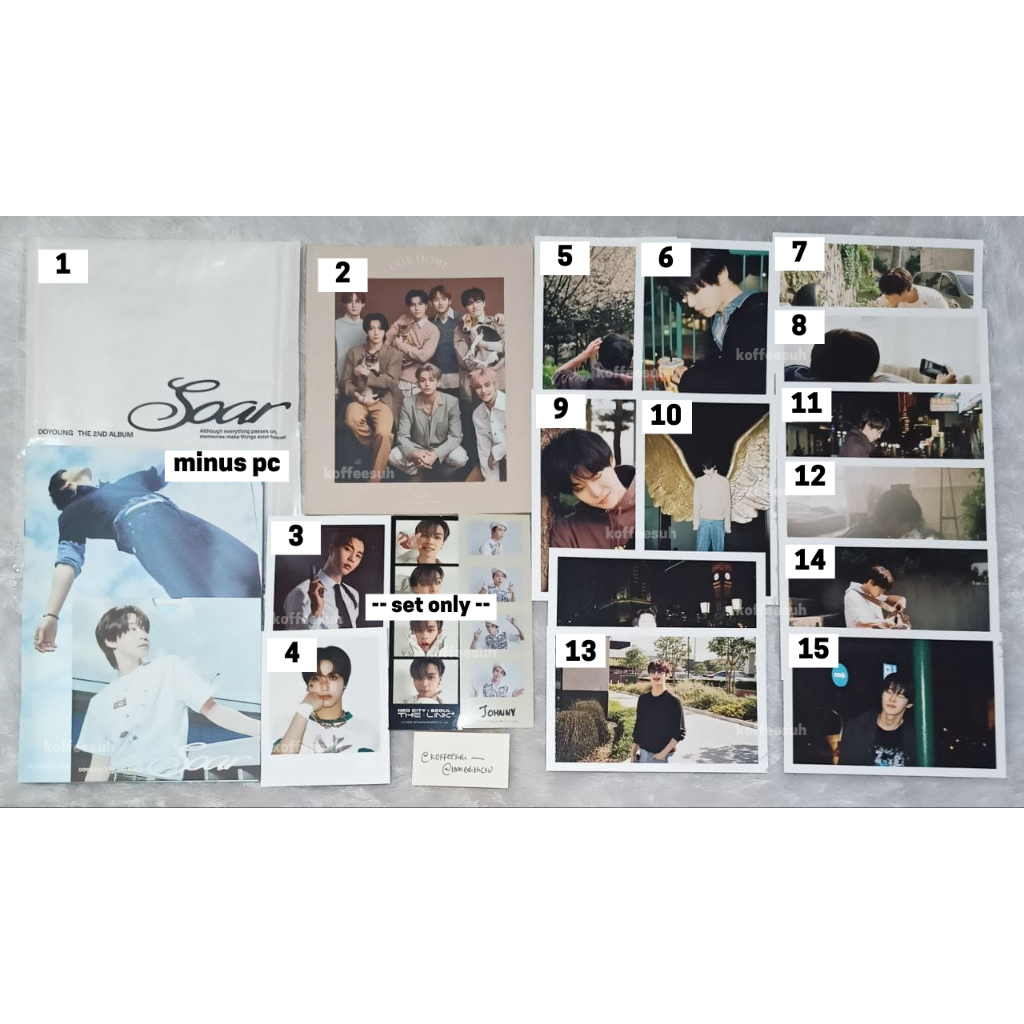 [READ DESC] Album Postcard Polaroid Photostrip Johnny Doyoung Haechan NCT 127 Photostrip 4cut Offici