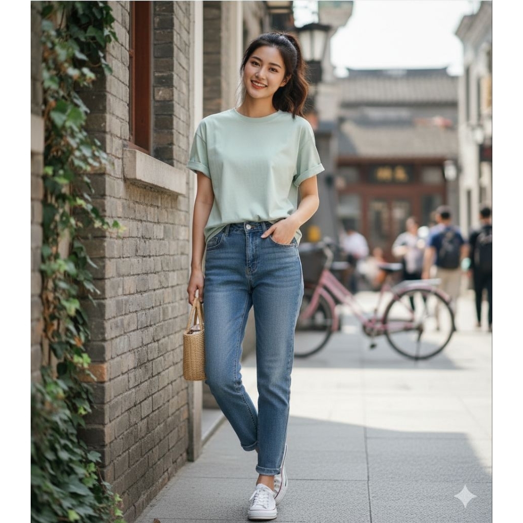 UMI T-SHIRT OVERSIZE LENGAN PENDEK - ATASAN KAOS OVERSIZE JUMBO / MADE IN THAILAND 100% / READY STOK