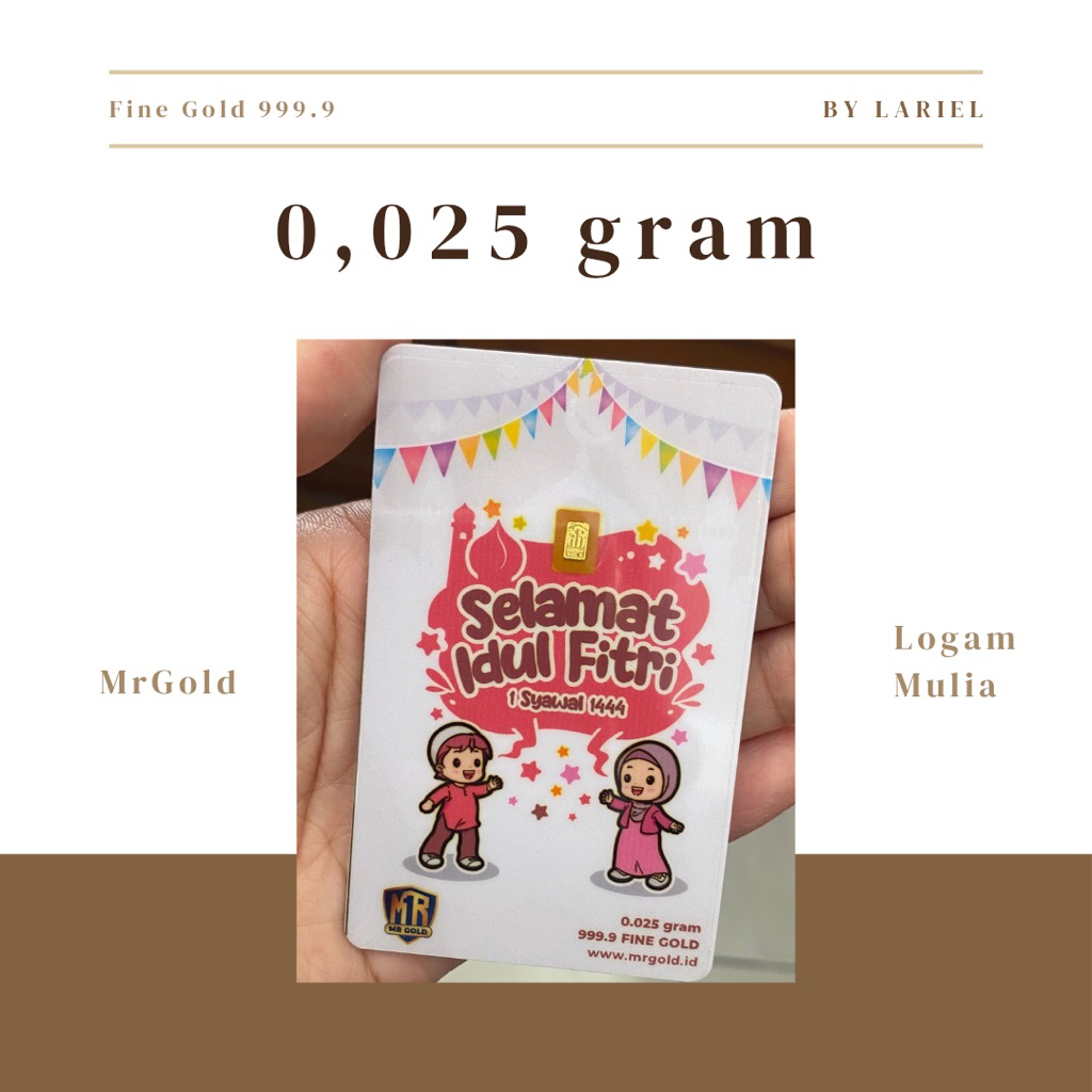 Emas MR Gold Logam Mulia Gift Series- 0,025 gram - 0,2 gram