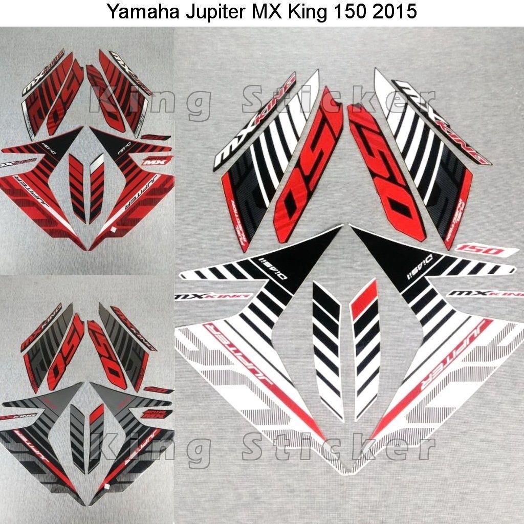 Sticker Striping Polet Yamaha MX King 2015