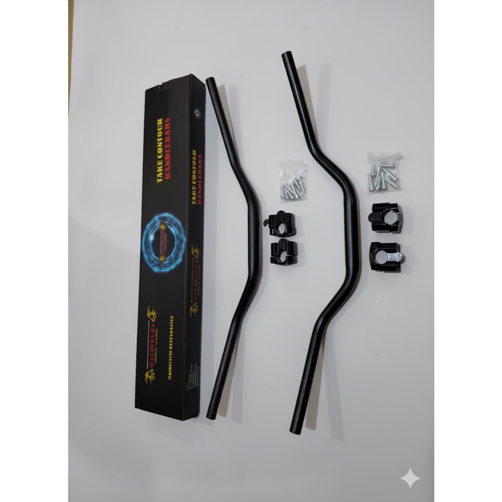 Stang Fatbar Machimura Low Contour Kualitas Premium Harga Terjangkau Plus Raiser Stang Trail Supermo