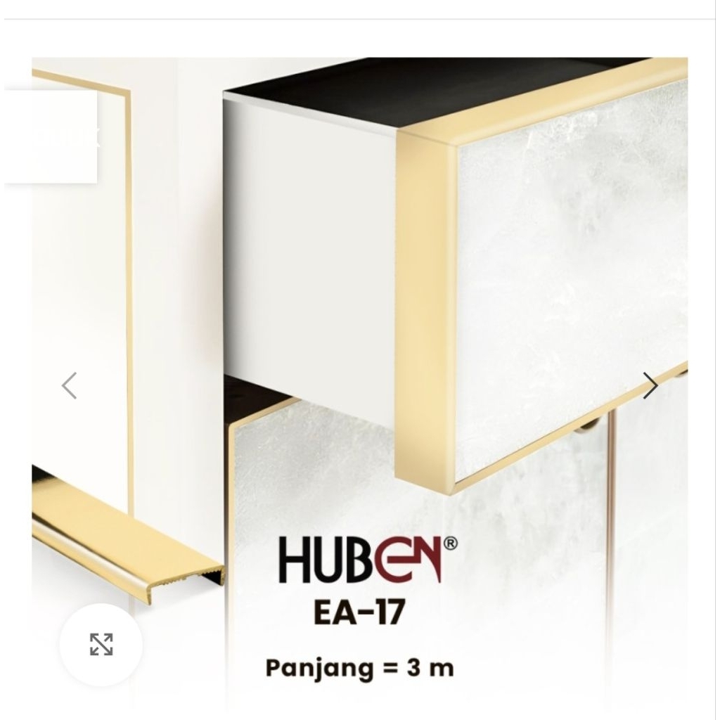Edging aluminum Huben Lenaga EA-17 3mtr