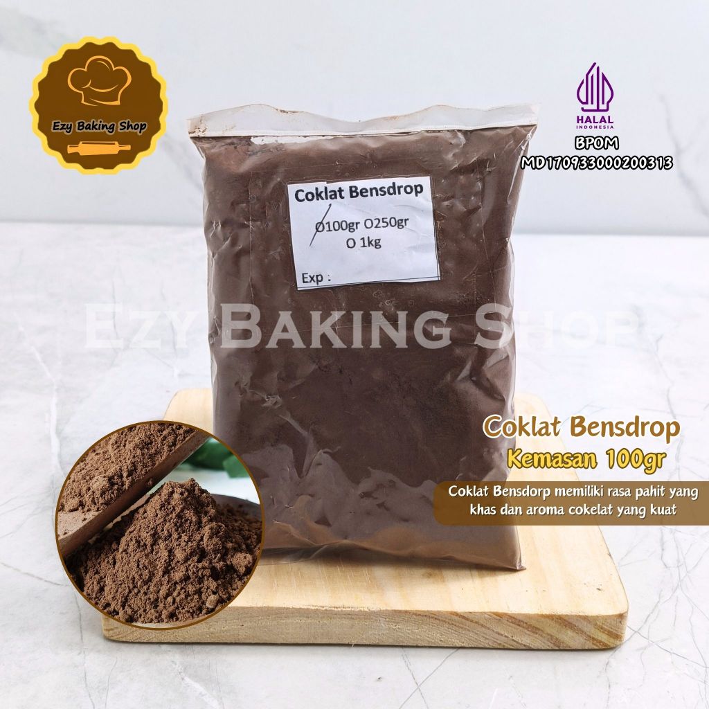 Coklat Bubuk Bensdrop 100gr REPACK - Coklat Bubuk / Coklat Premium