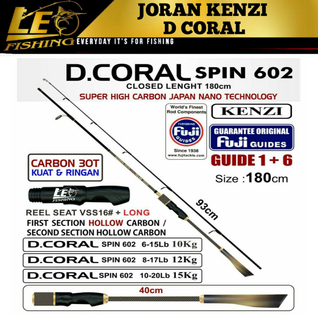 JORAN KENZI DCORAL 602 180CM JORAN SPINNING TERLARIS JORAN PANCING TERLARIS