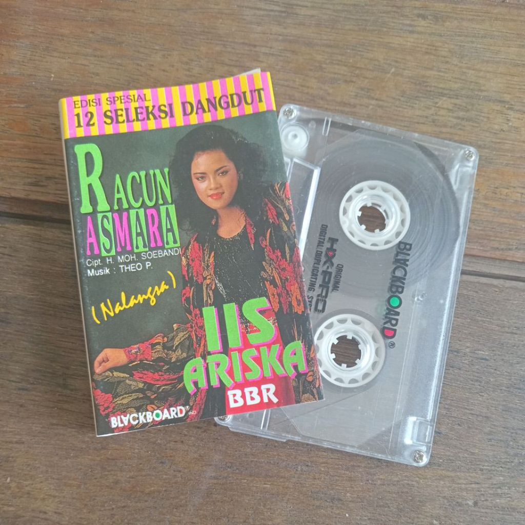 Kaset 12 Seleksi Dangdut Iis Ariska Racun Asmara BBR/blackboard records mulus