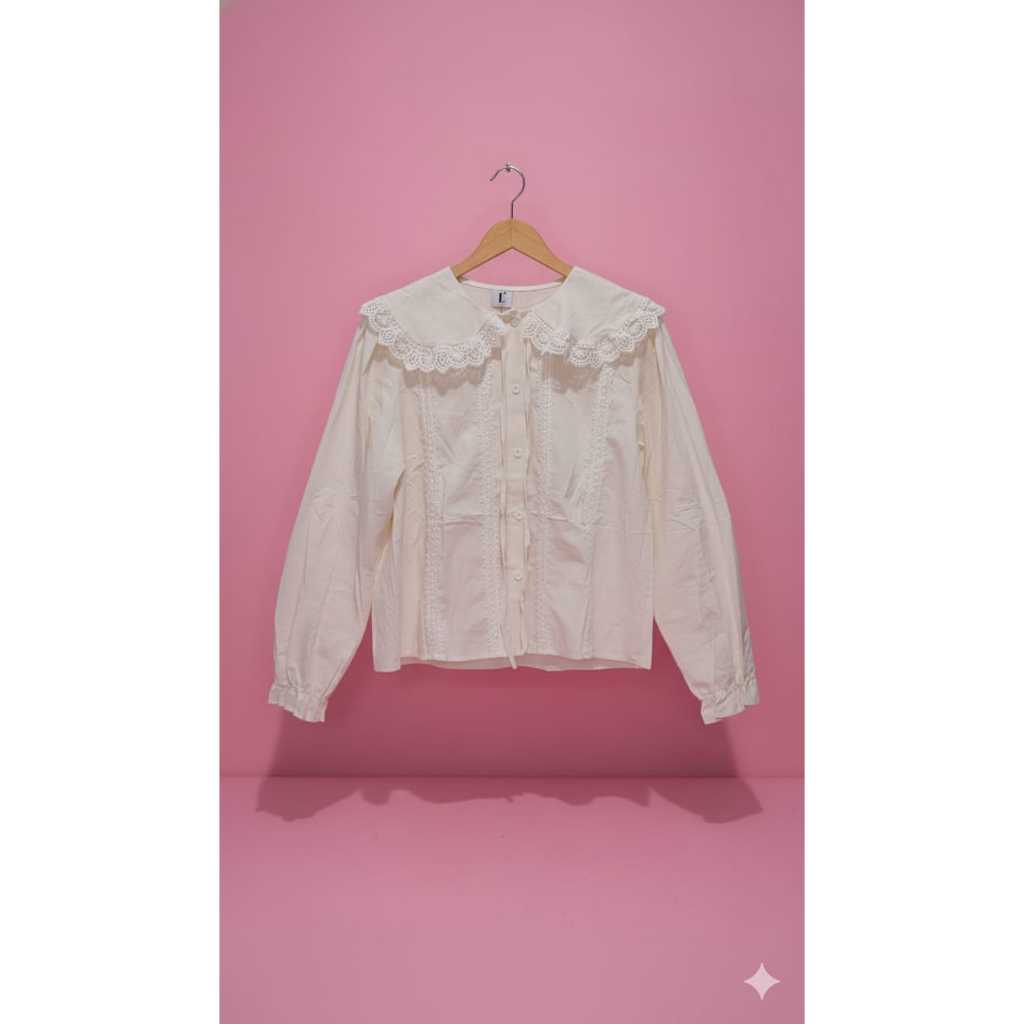 Kemeja Katun Renda Import