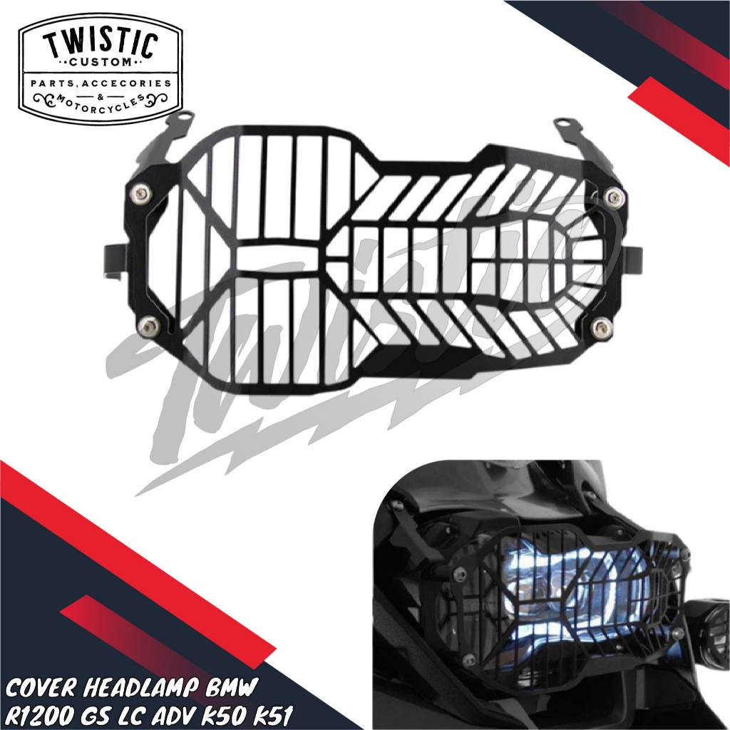 Cover Headlamp Grill Pelindung Lampu Depan Headlight Motor BMW R1200GS R1200 R 1200 GS LC ADV K50 K5
