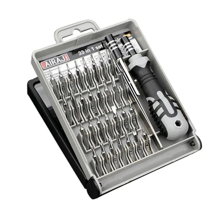 Obeng Derei Drei Set 33 Pcs Mata Obeng Mini Screwdriver Perkakas Service Hp Jam Serbagua