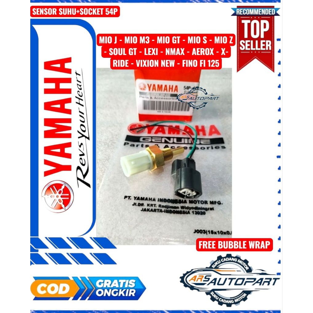 PAKET EOT + SOCKET EOT/SENSOR SUHU 54P YAMAHA MIO J,MIO GT,MIO M3,MIO Z,MIO S,SOUL GT