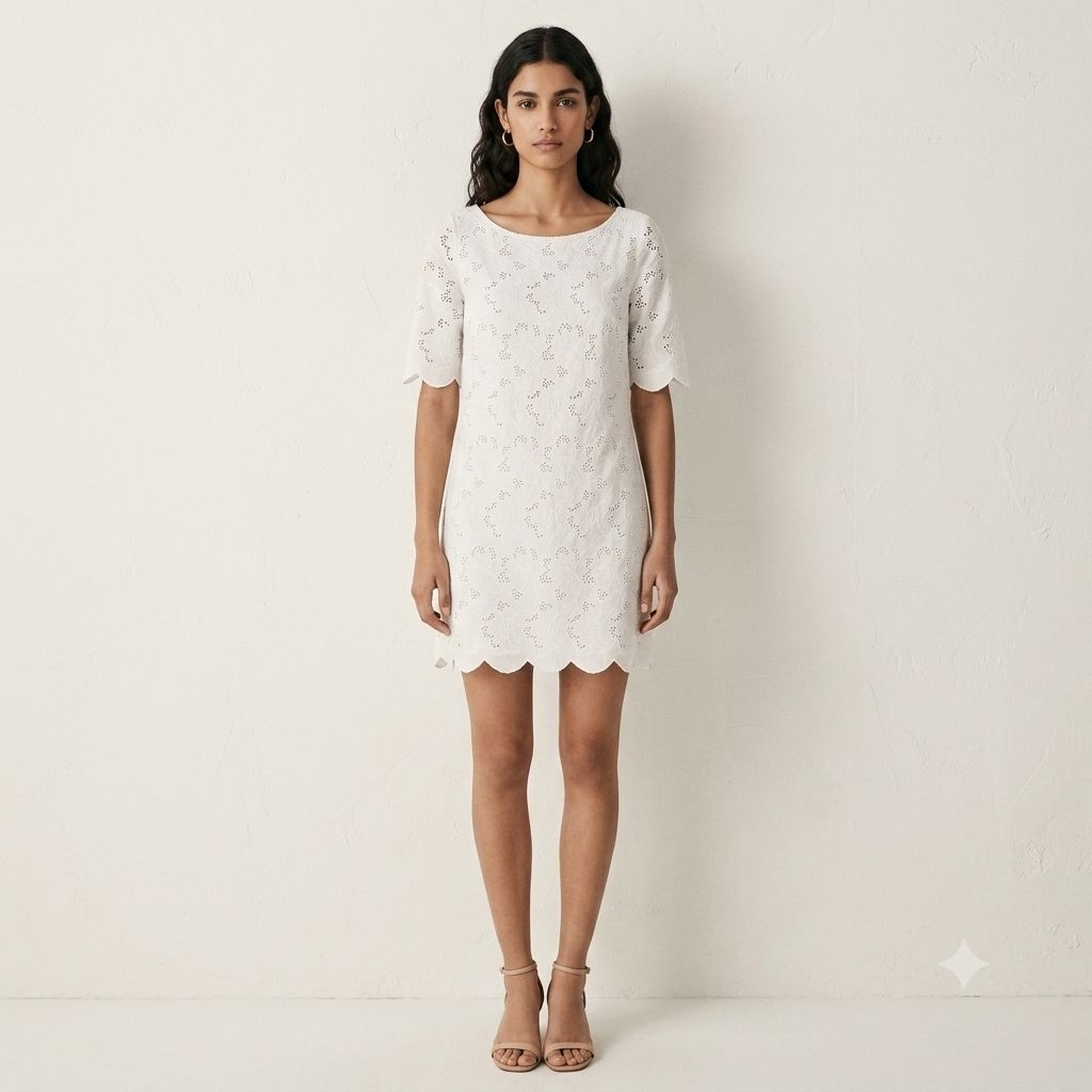 MASSIMO DUTTI broderie dress