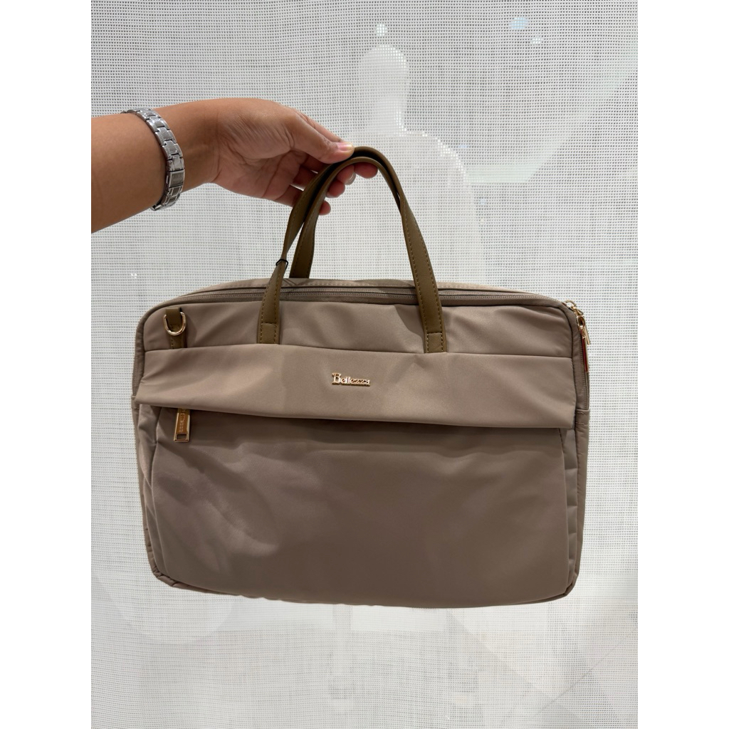 Tas laptop wanita bellezza yz2430437 original depstore mall ori tas selempang parasut tas kerja wani