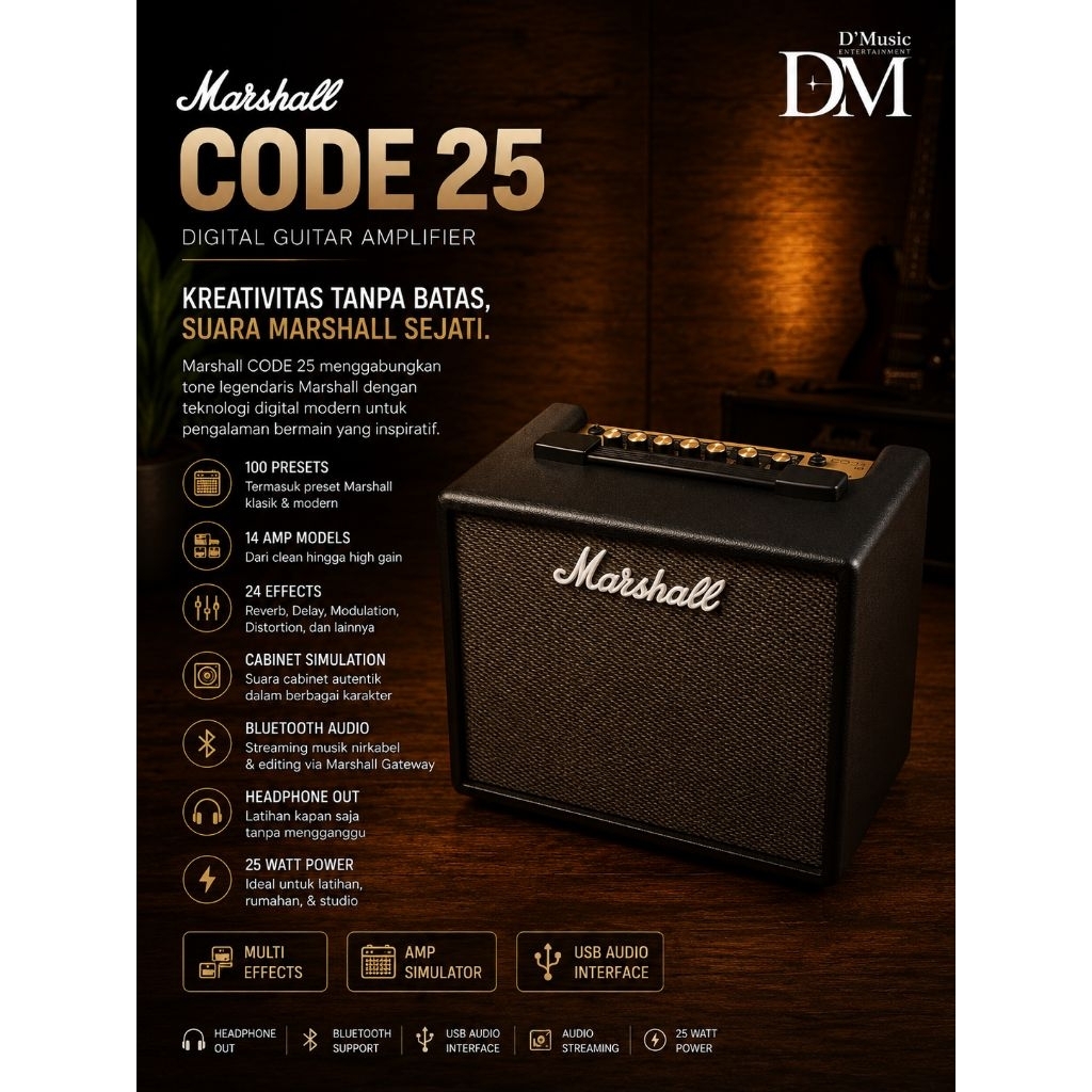 Ampli gitar Marshall code 25
