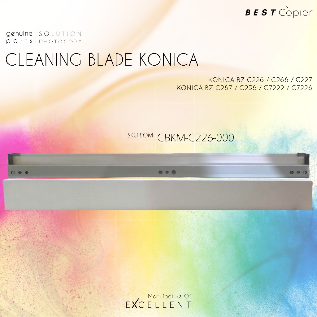 Cleaning Blade Drum Transfer Belt KoniKa Minolta  C 226 266 227 287 256 7222 7226 Warna Japan Superi