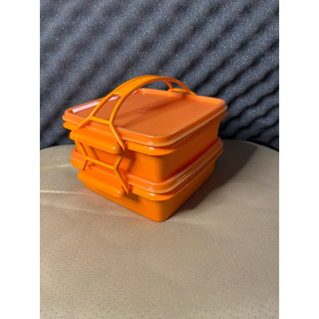 rantang 2 susun orange tupperware