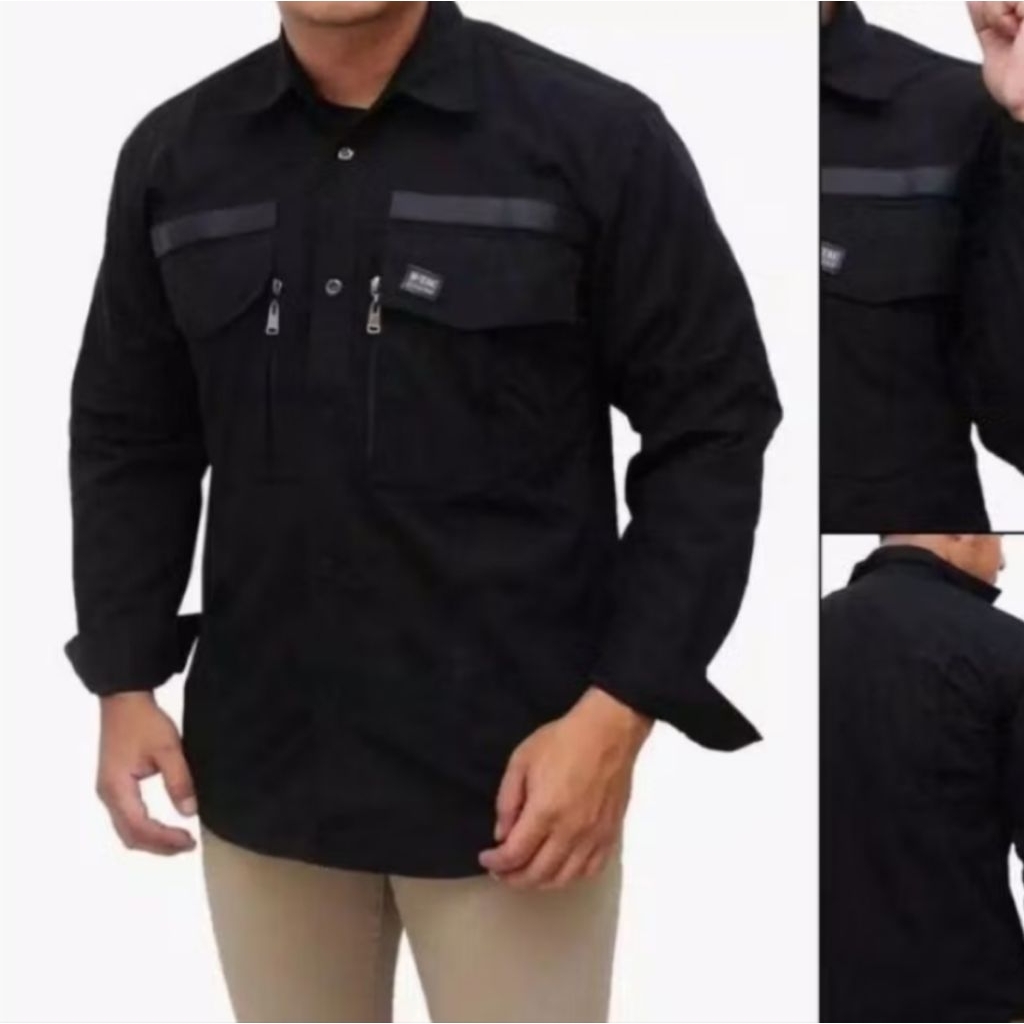 BAJU KEMEJA TACTICAL LENGAN PANJANG W TAC