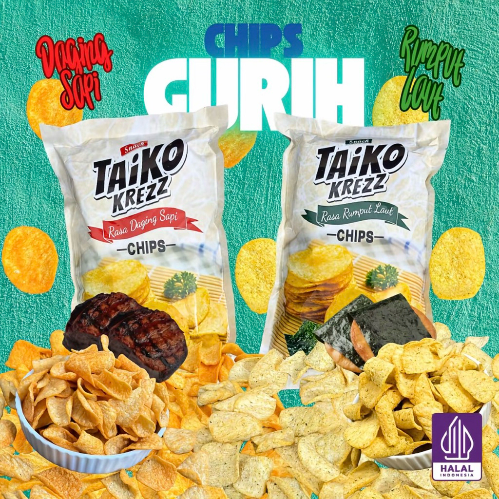 Taiko Krezz Chips/keripik kentang CO HALAL