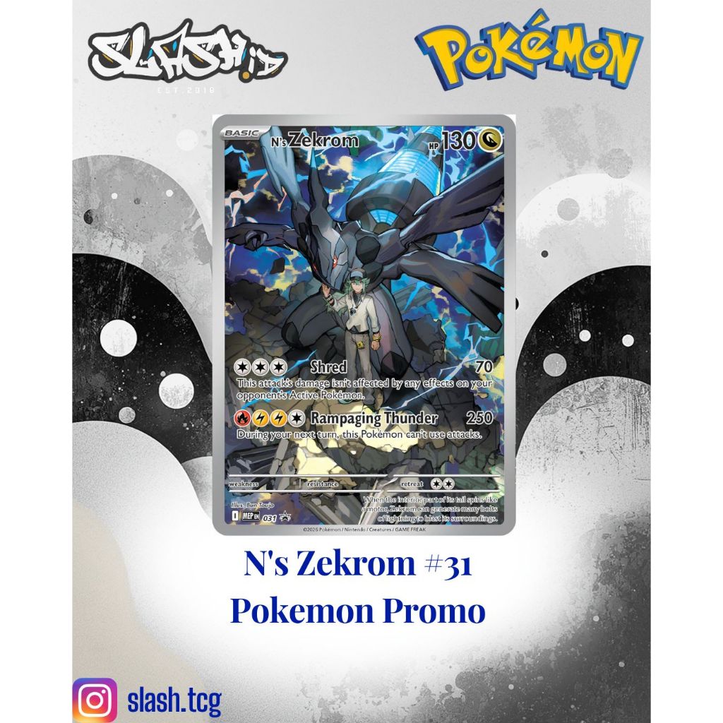 N's Zekrom #31 Pokemon Promo Ascended Heroes (Sealed)