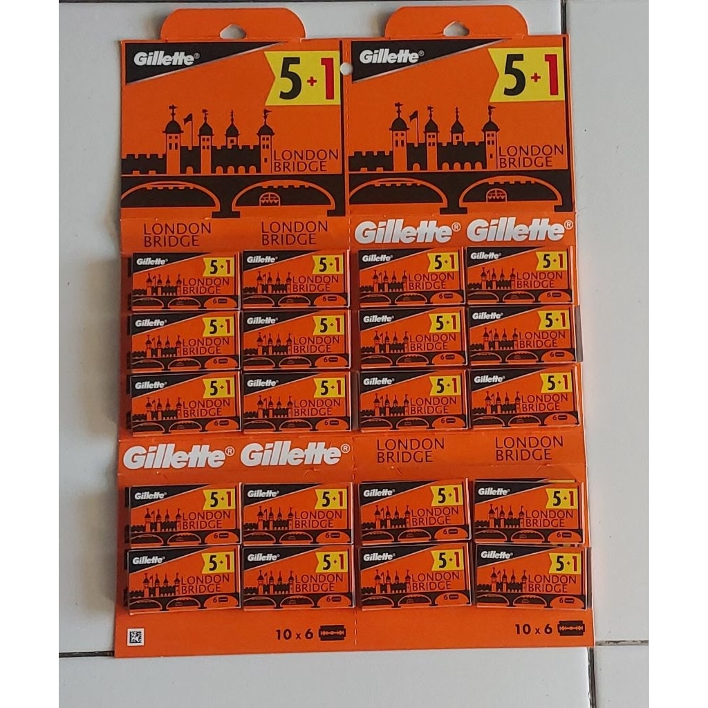 gillette london, 1 lembar 20 pak, ASLI