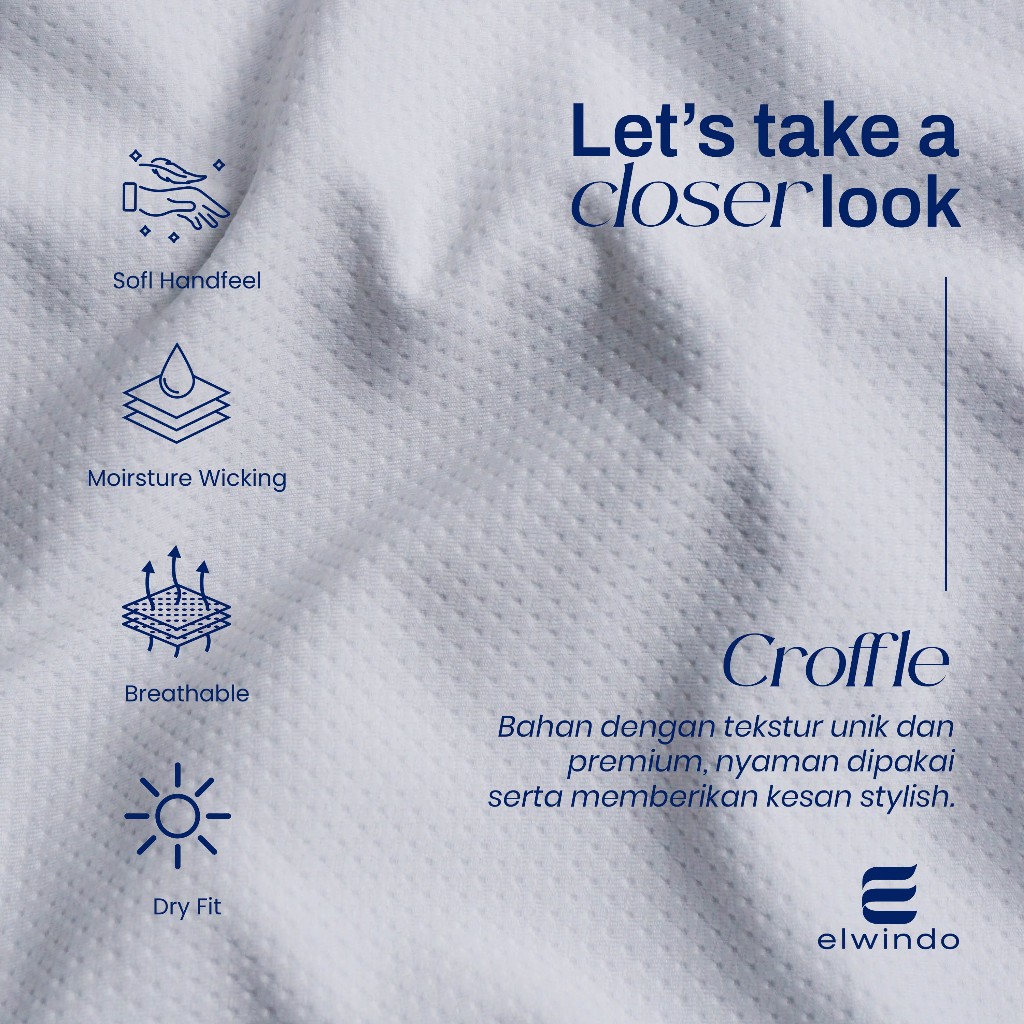 Kain Dryfit Croffle Premium Kiloan 72" Elwindo Textile