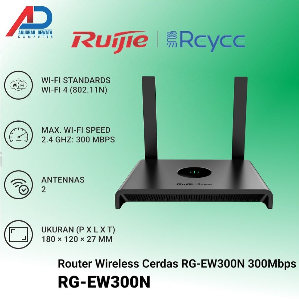 Ruijie RG-EW300N Router Wireless Cerdas RG-EW300N 300Mbps