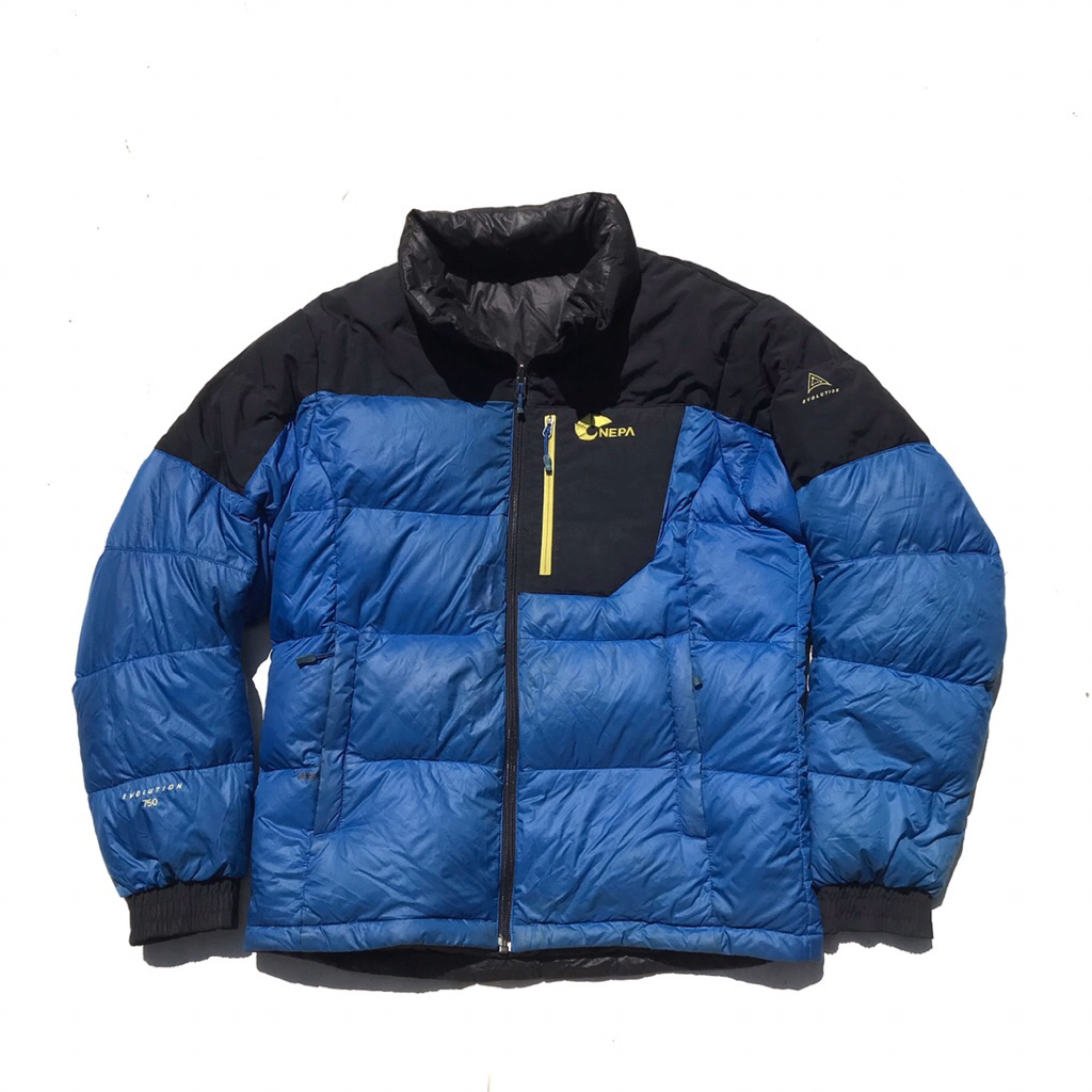 Nepa Down Puffer Bulang Jacket Reversible  Blue and black Size  Size M  Pxl :68 x 56 cm  Sleeves: 55