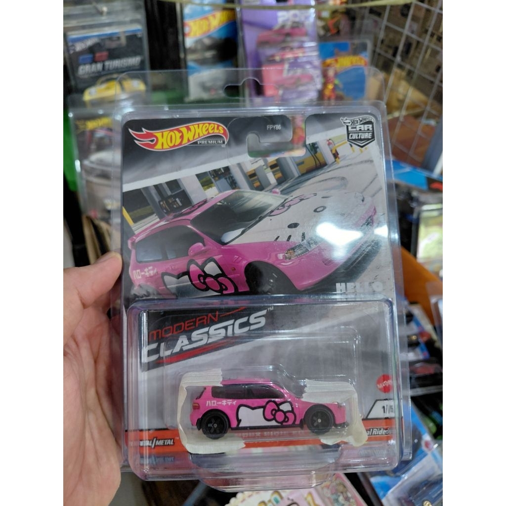 Hot Wheels Premium Honda Civic EG Hello Kitty