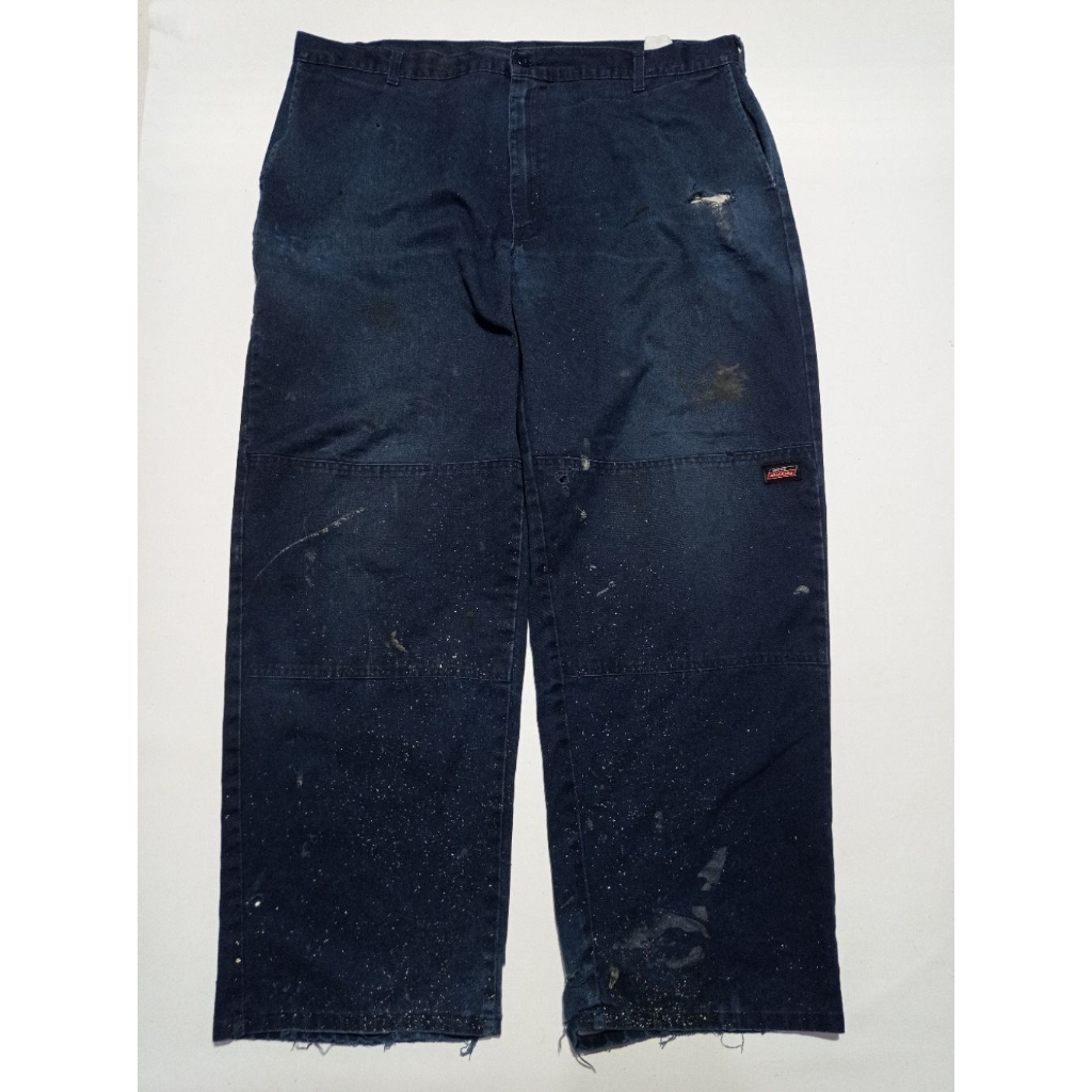 Celana Genuine Dickies Double Knee Loose Fit Warna Dark Navy Size 40×32 Second Brand Dickies