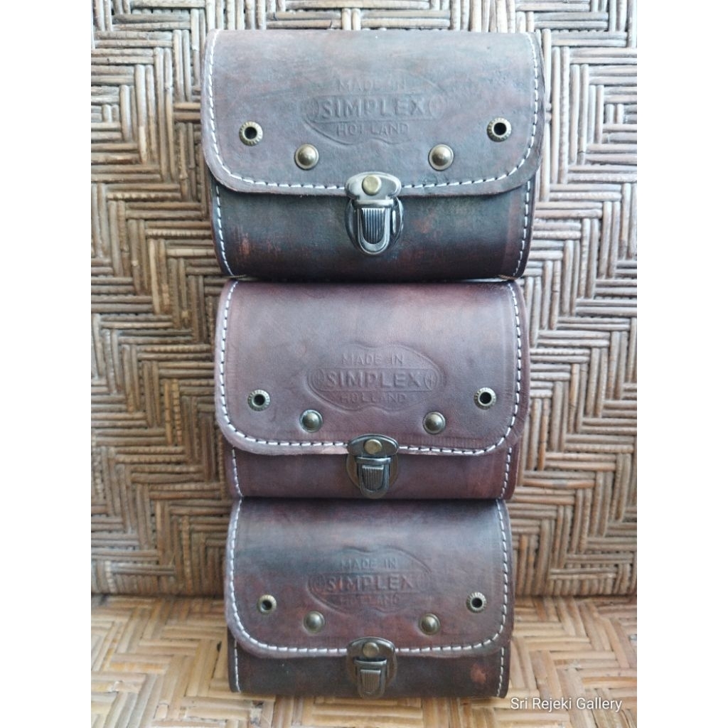 Tas Sadel Ontel Dompet Sepeda Onthel Simplex Gazelle
