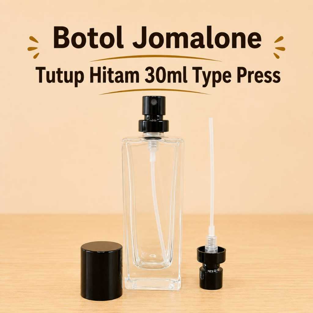 Botol Parfum 30ml Jo Malone Press Tutup Hitam