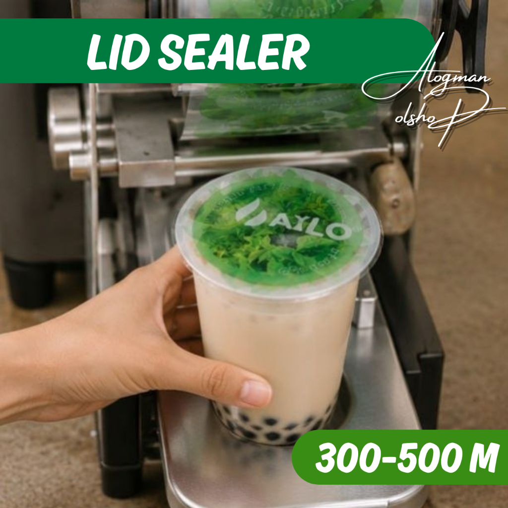 Cup Lid Sealer Plastik AXLO Tutup Gelas Press Minuman - Lid Cup Es The, Boba, Kopi